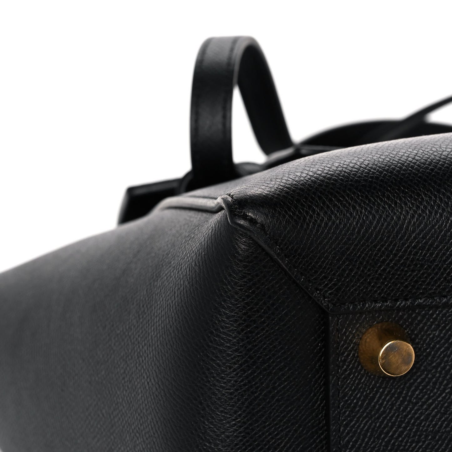 Grained Calfskin Mini Belt Bag Black
