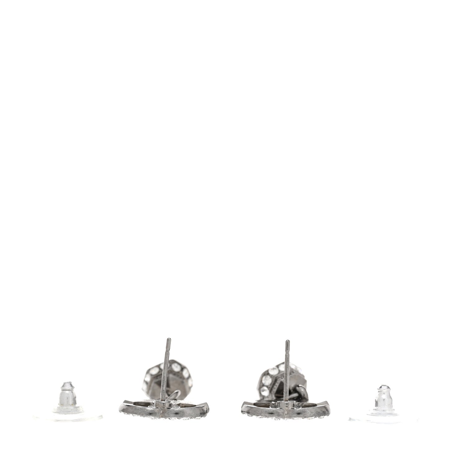 Ruthenium CC Crystal Drop Earrings