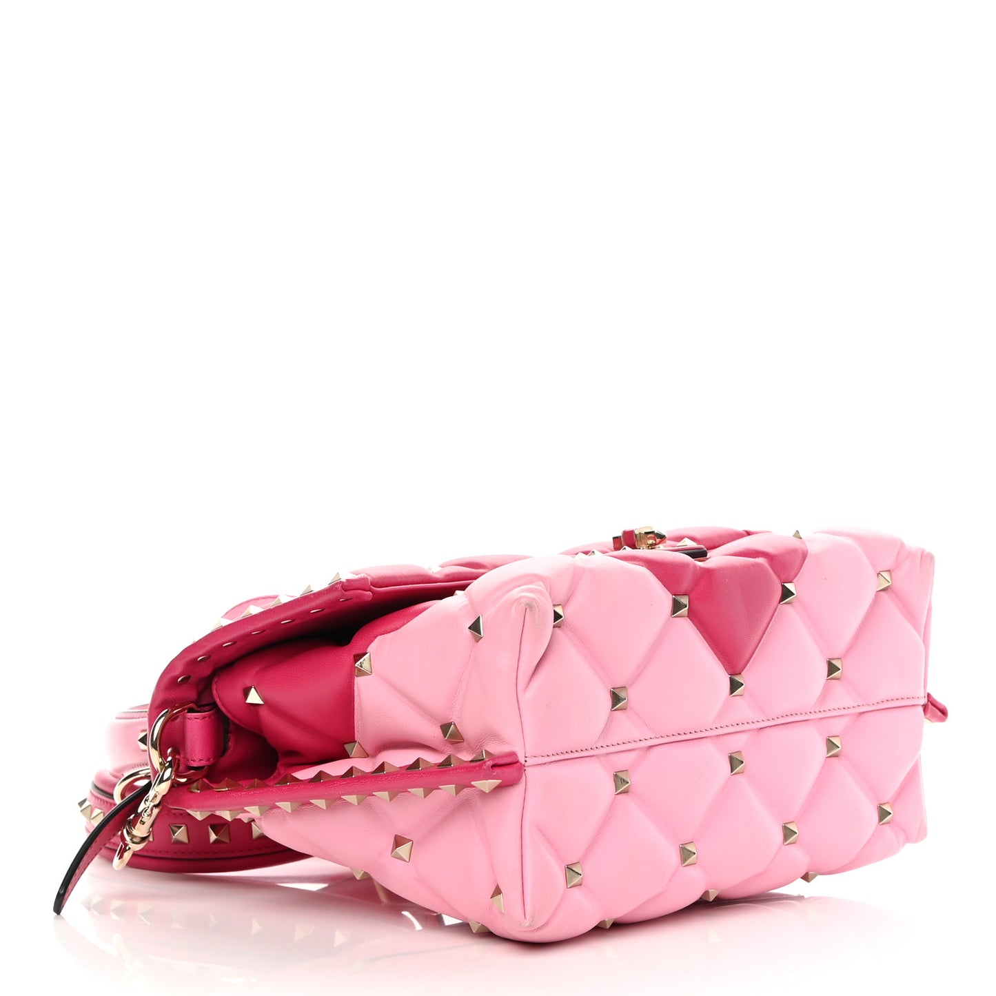 Nappa Medium Candystud Top Handle Bag Absolute Disco Pink