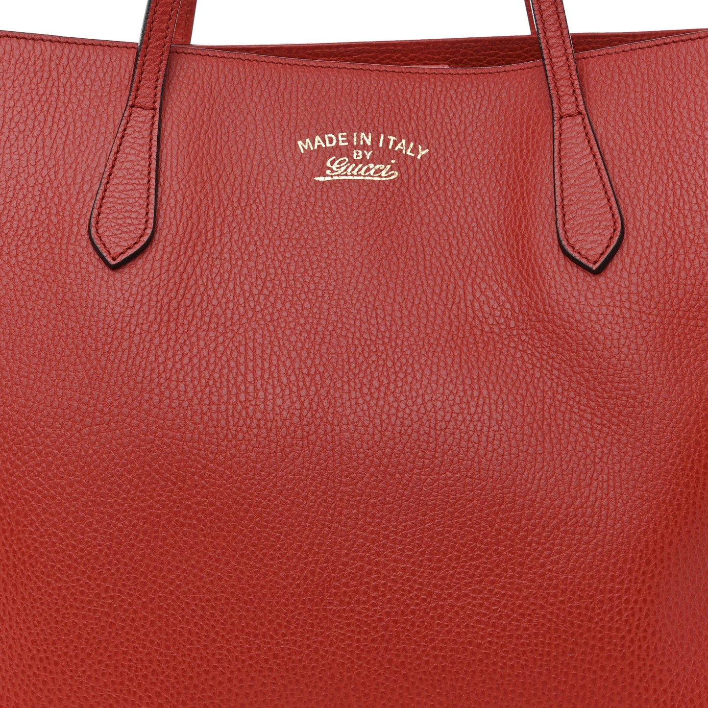 Dollar Calfskin Medium Swing Tote Red