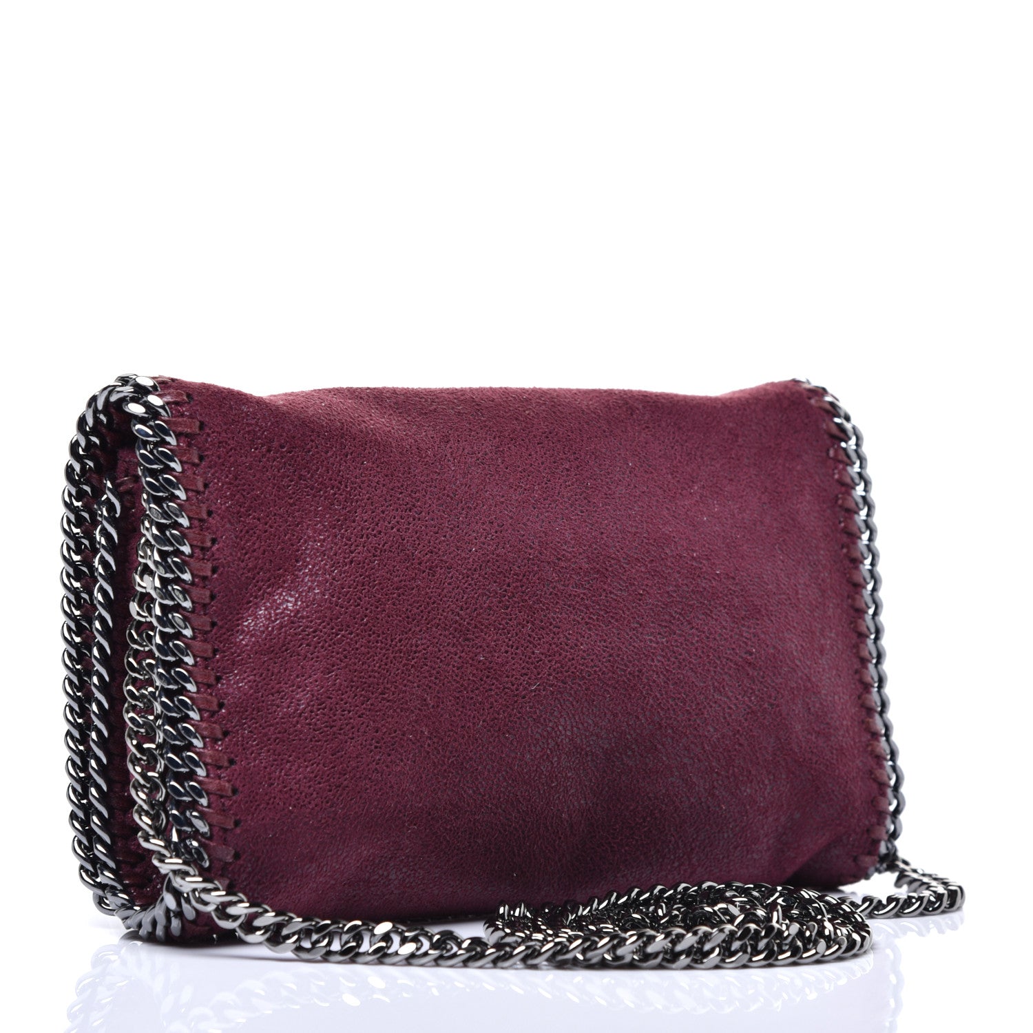 Stella McCartney Shaggy Deer Falabella Crossbody Bag Plum 3 of 10
