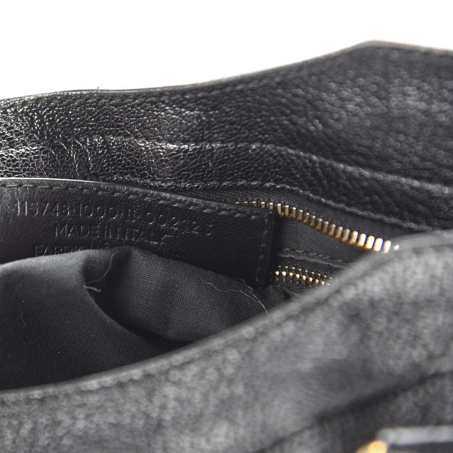 Chevre Gold Metallic Edge Hardware City Black