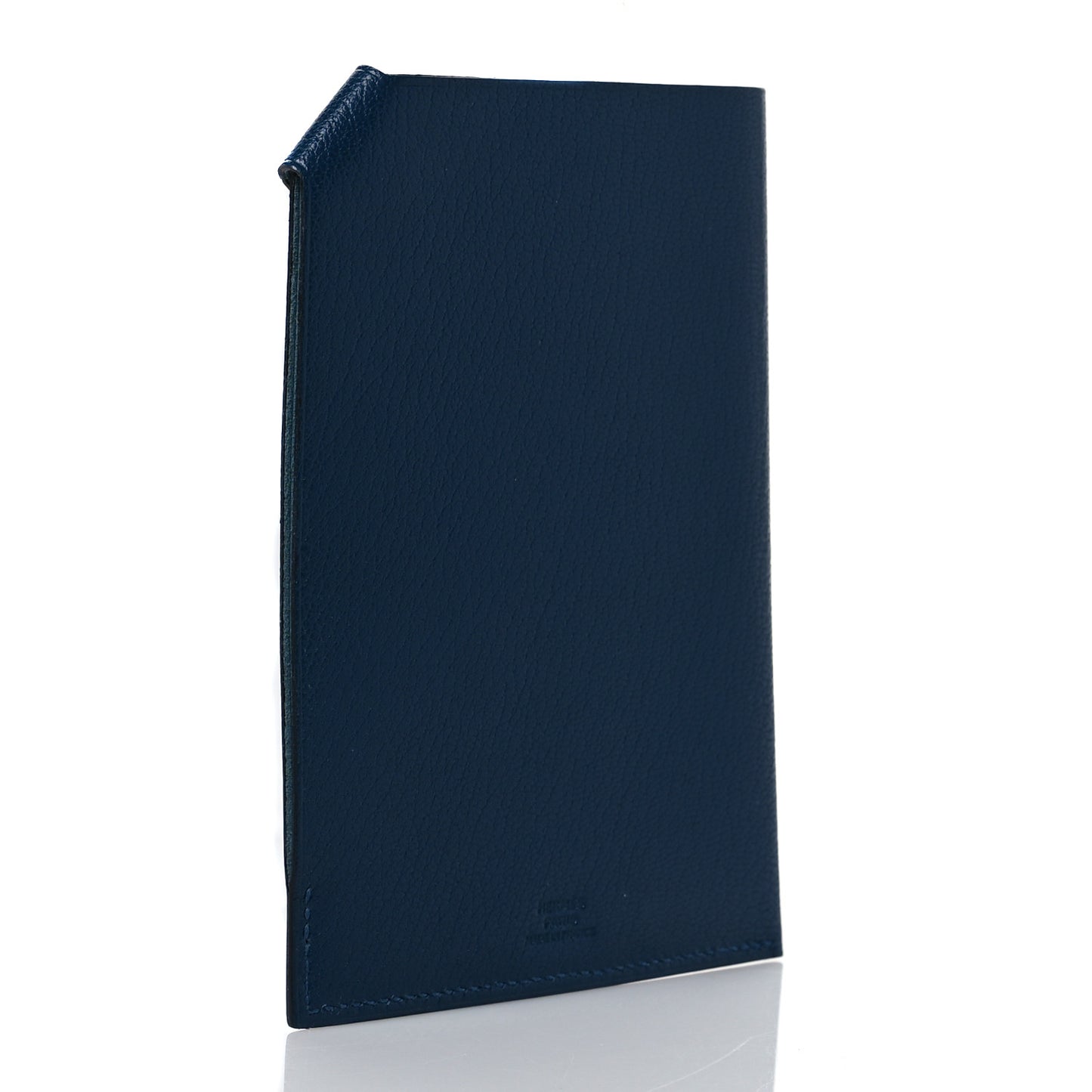 Chevre Mysore Tarmac Passport Holder Deep Bleu