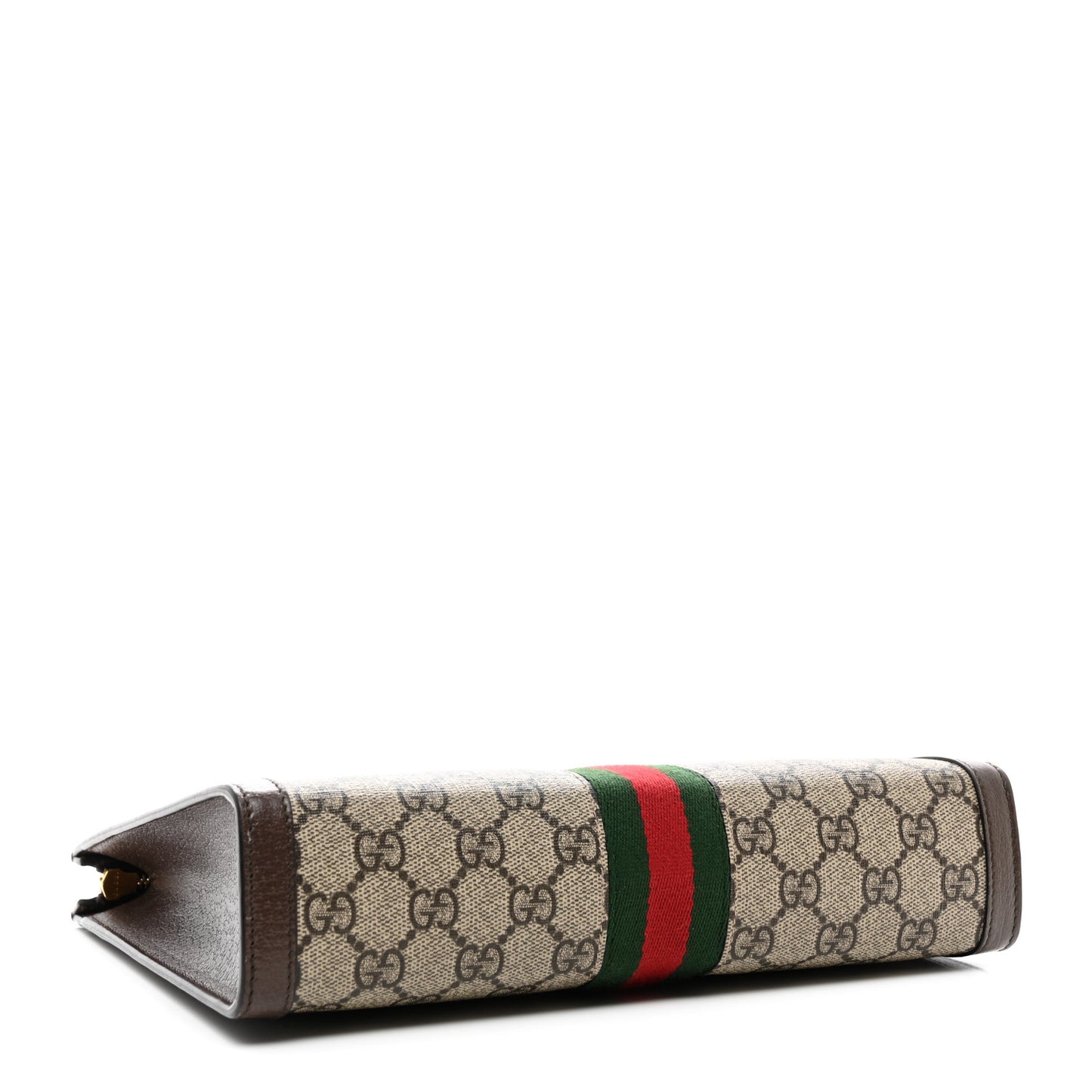GG Supreme Monogram Web Ophidia Pouch Brown