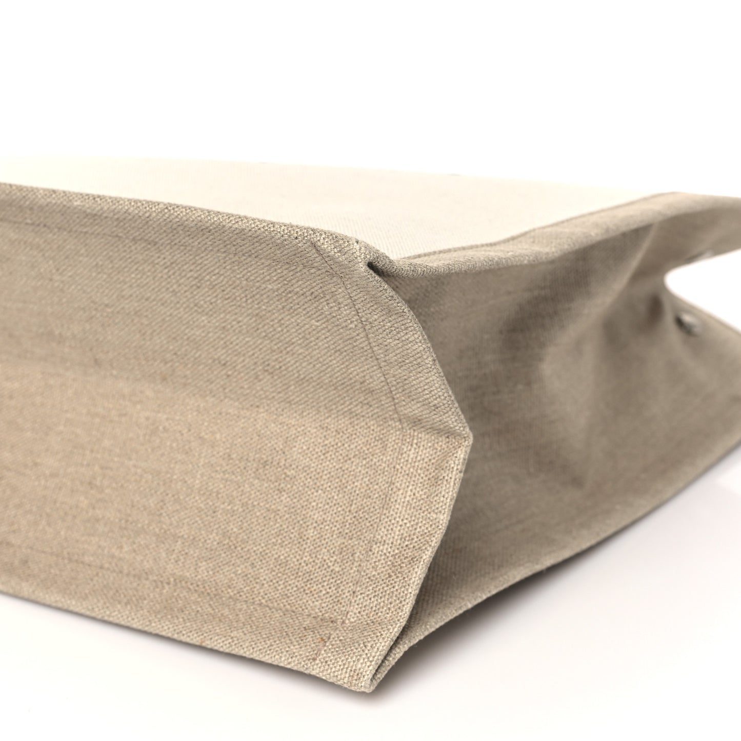 Linen Calfskin Rive Gauche Tote Optic White