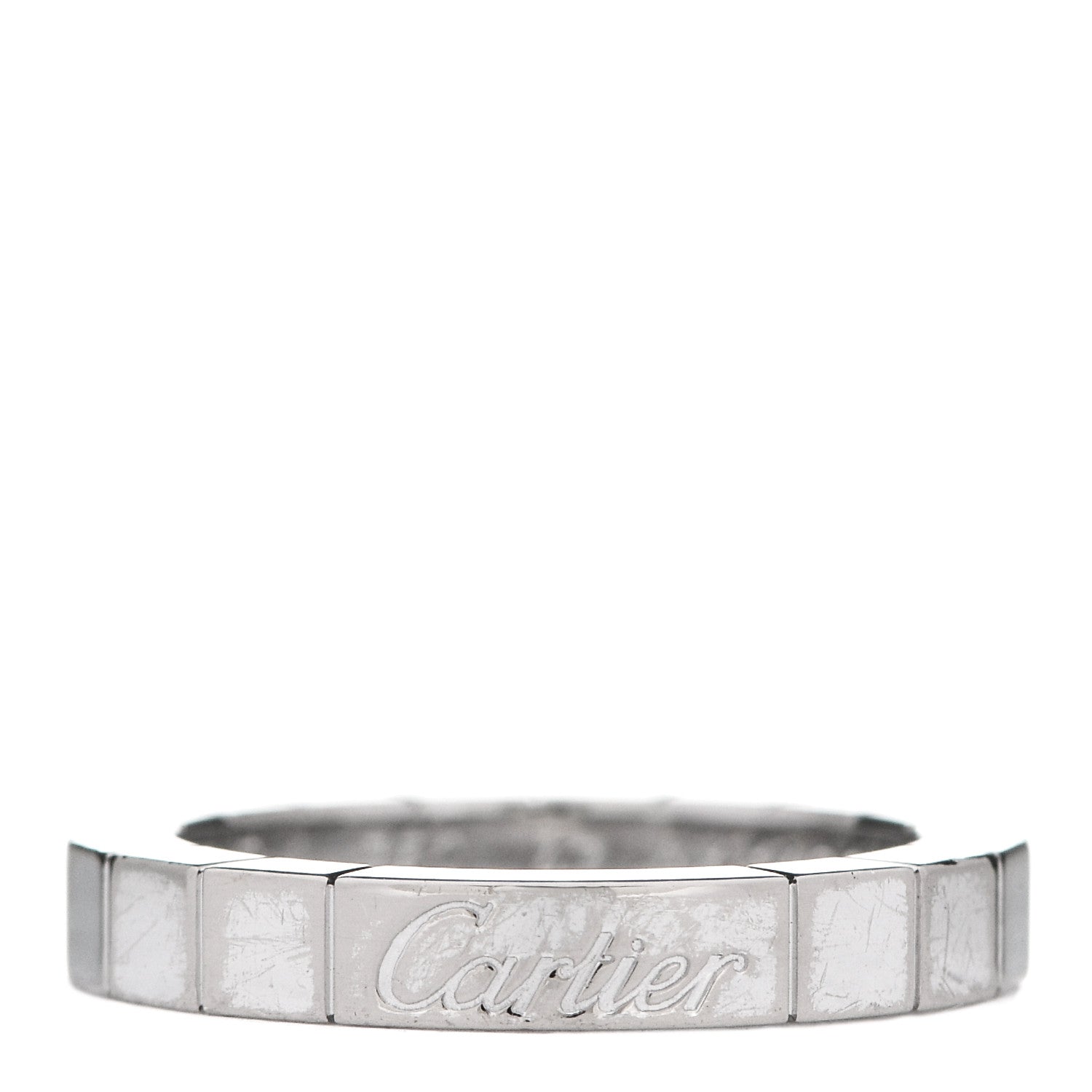 Cartier 18K White Gold Lanieres Ring 47 4.25 1 of 7