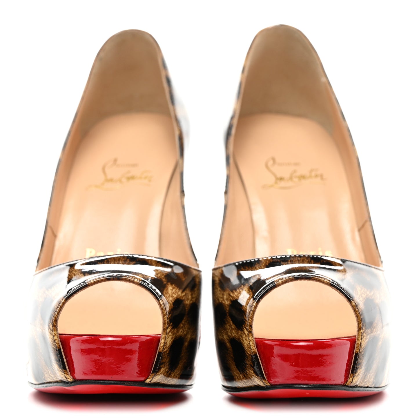 Patent Leopard New Very Prive 120 Pumps 36 Brown