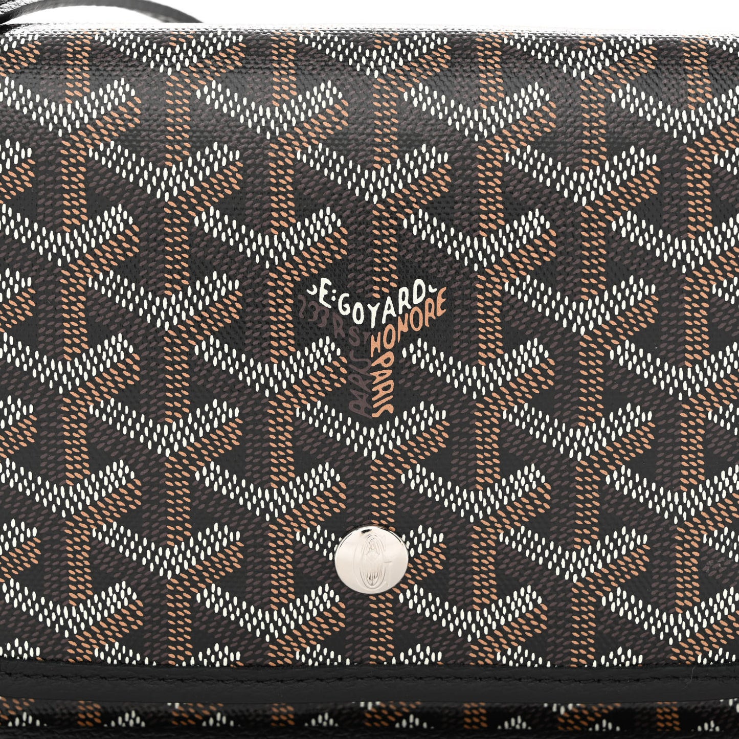 Goyardine Plumet Wallet Clutch Black
