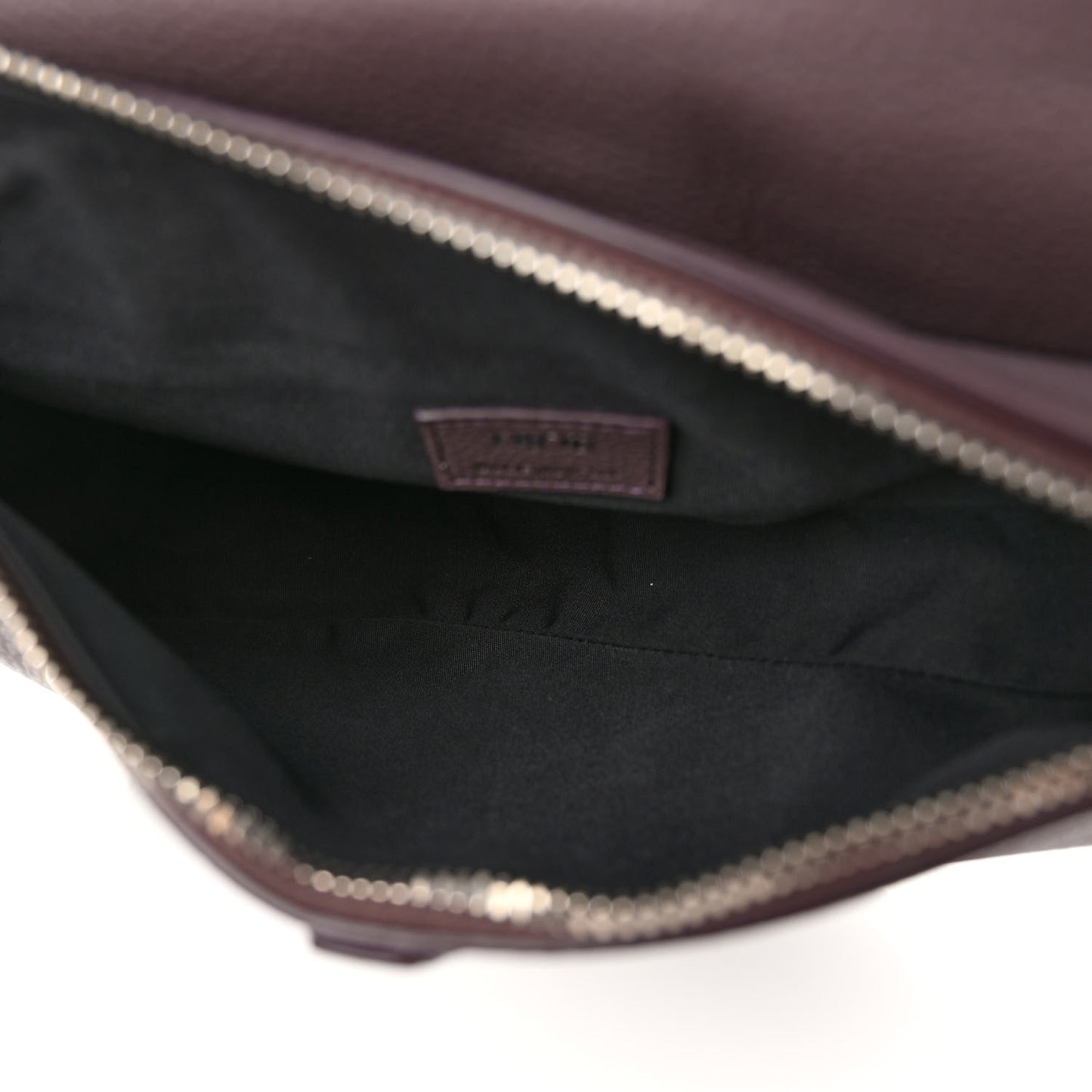 Grained Calfskin Kim Jones Saddle Bag Amaranth