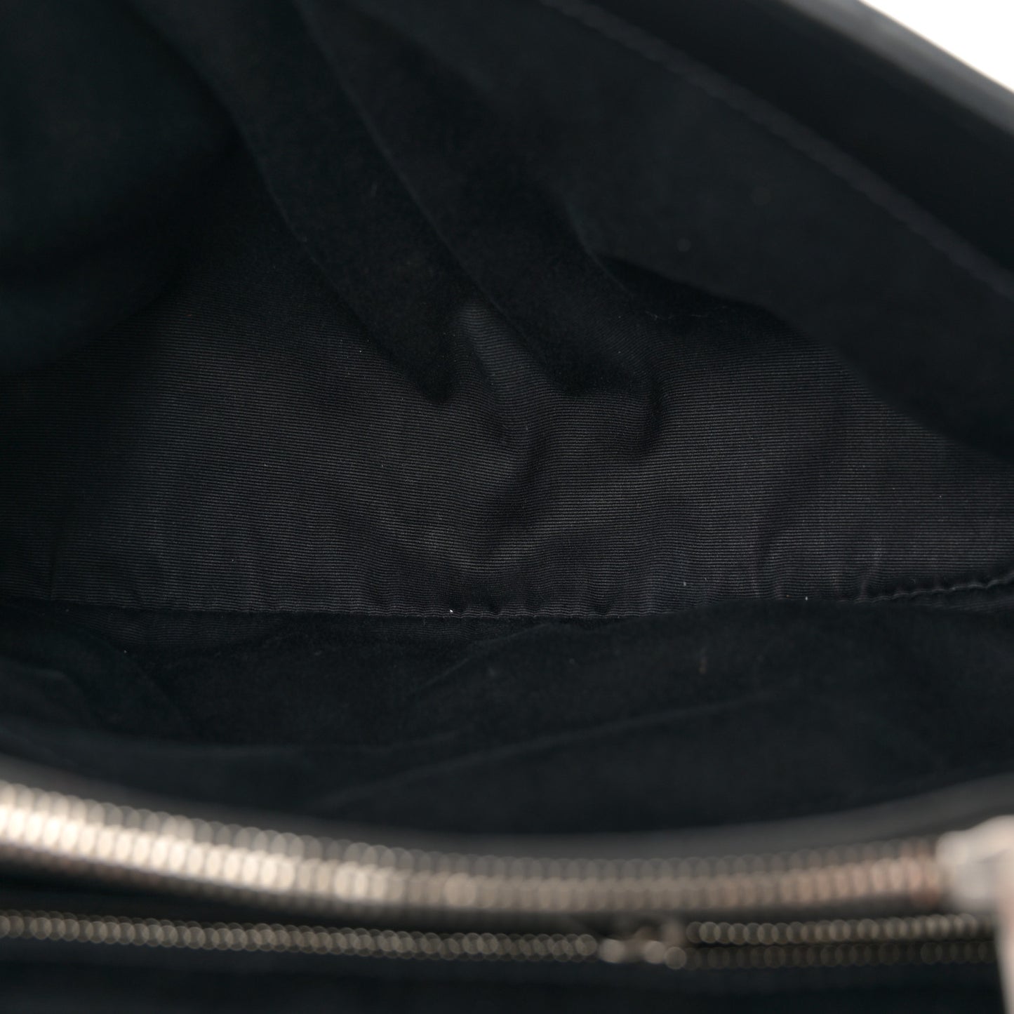 Calfskin Y Quilted Monogram Medium Loulou Chain Satchel Black