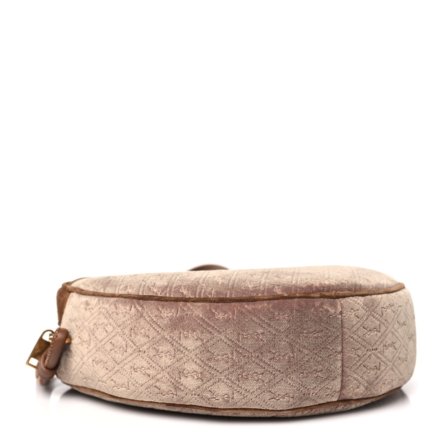 Saint Laurent Velvet Suede Le Monogramme Coeur Crossbody Brown 4 of 10