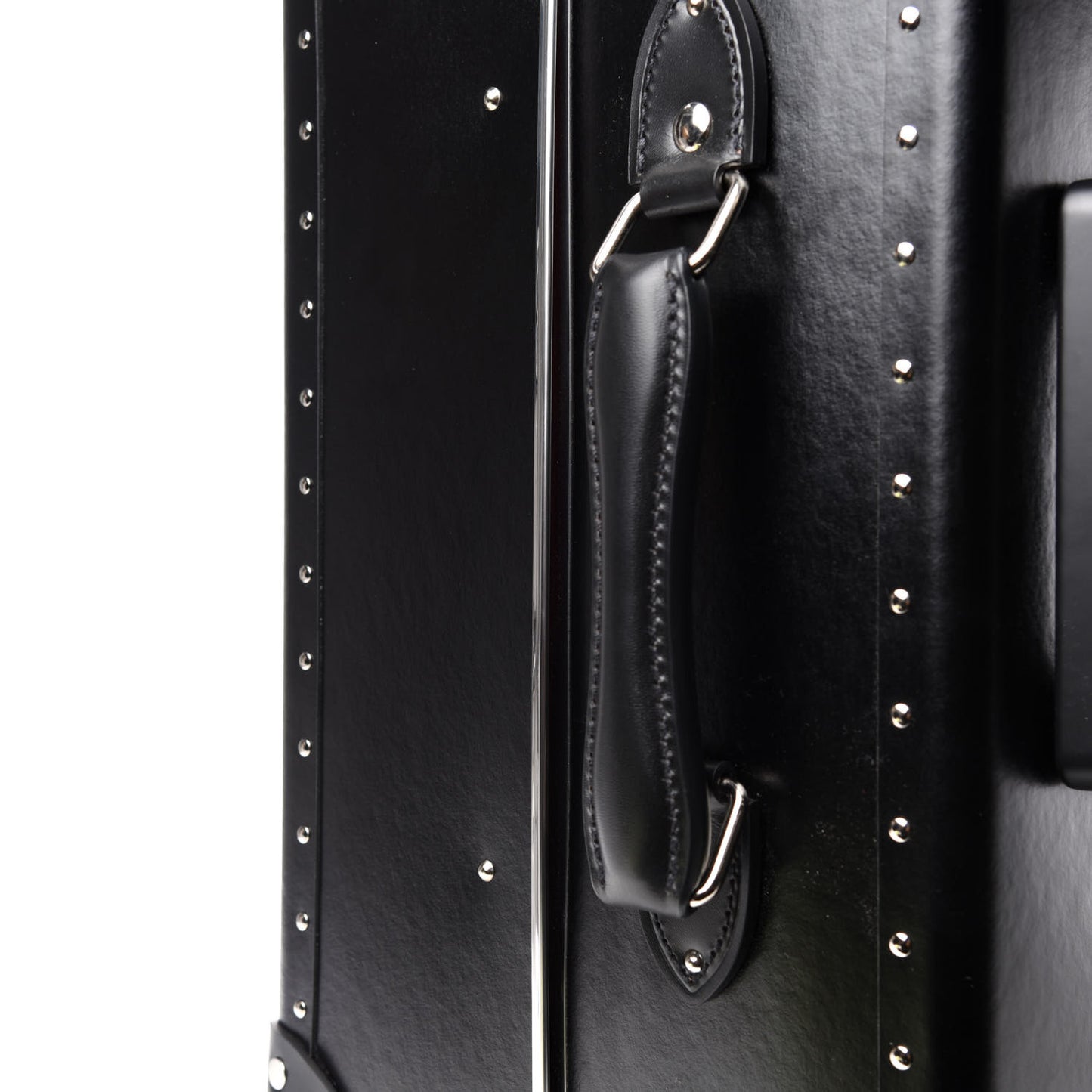 Calfskin Web Medium Globe-Trotter Suitcase Black