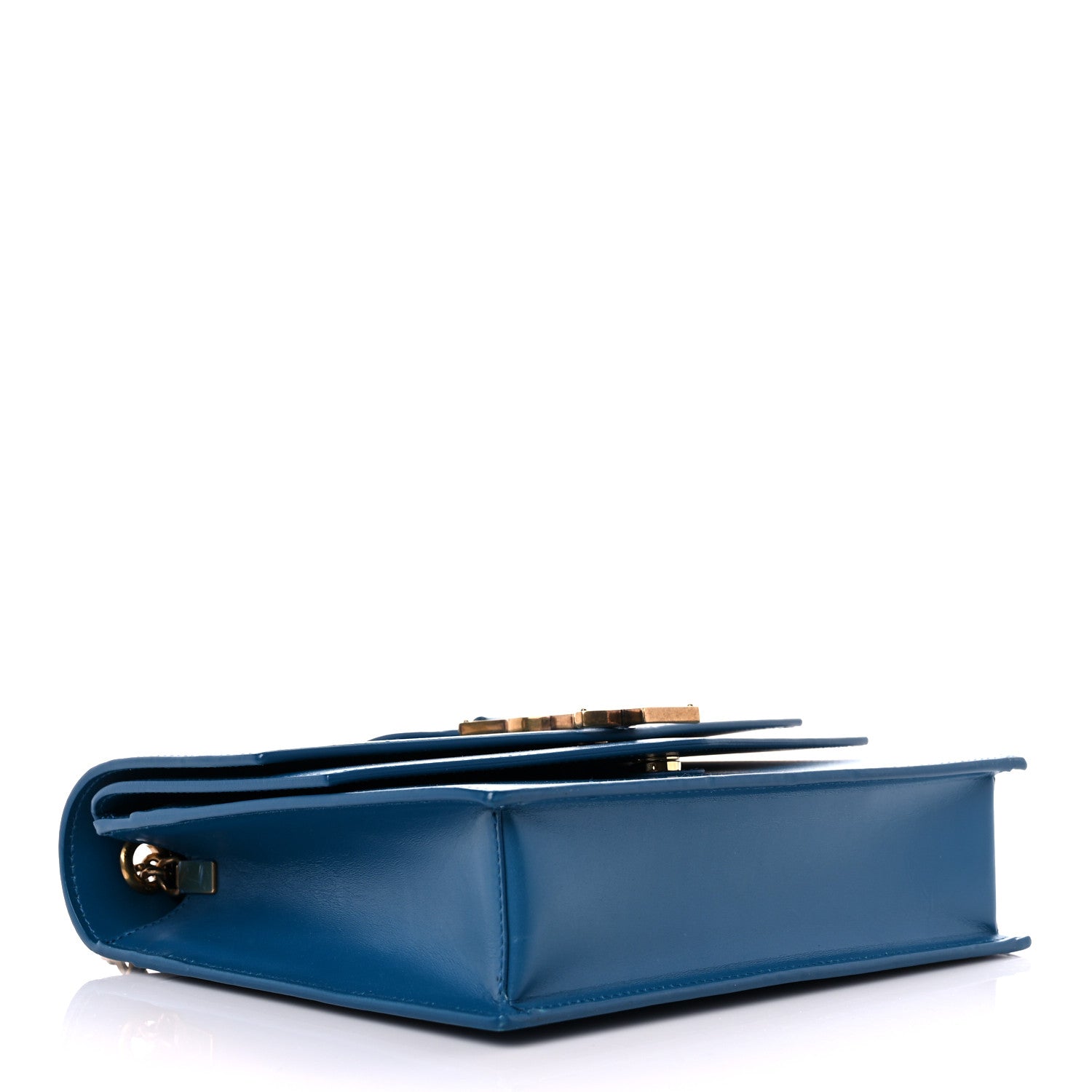 Saint Laurent Smooth Calfskin Monogram Medium Sulpice Shoulder Bag Deep Sea 4 of 12