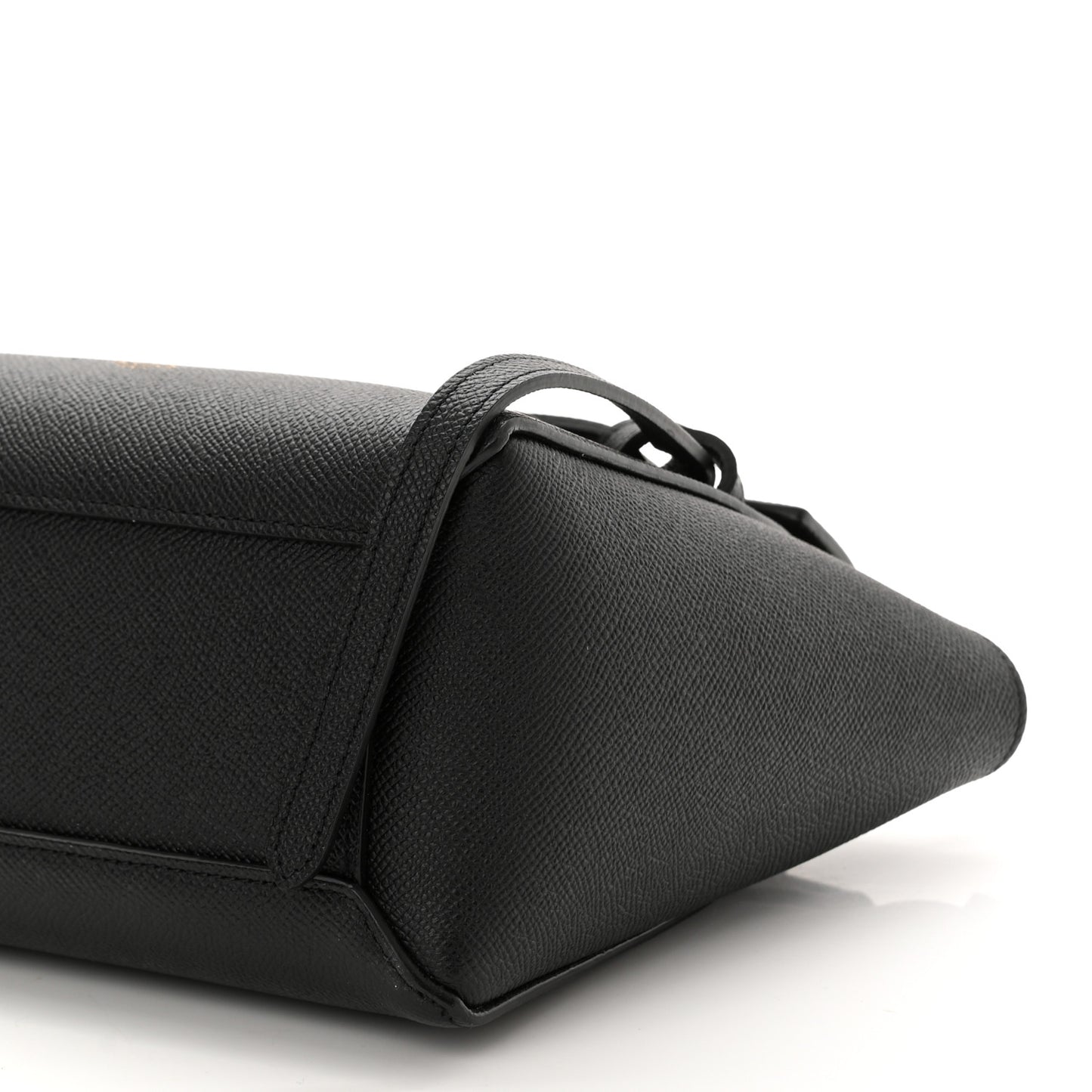 Grained Calfskin Nano Belt Bag Black