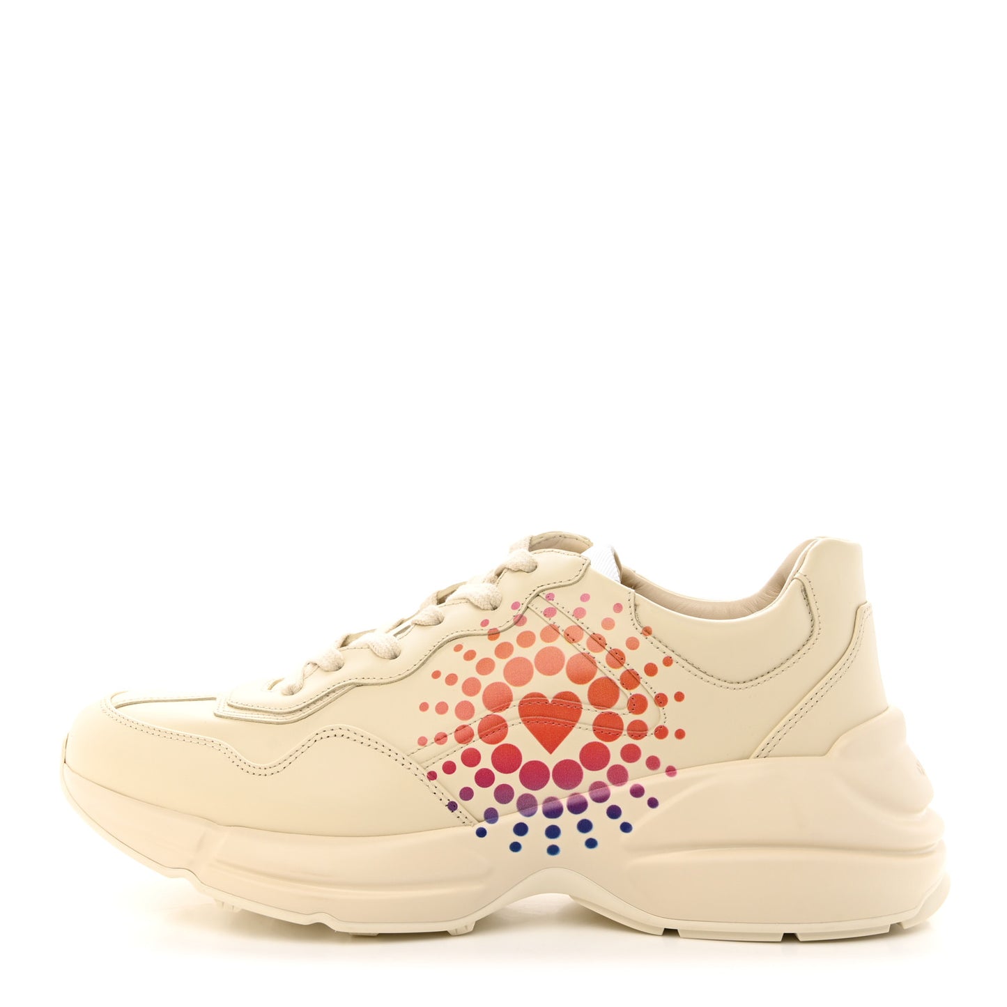 Calfskin Love Parade Mens Rhyton Sneakers 9.5 Ivory Multicolor