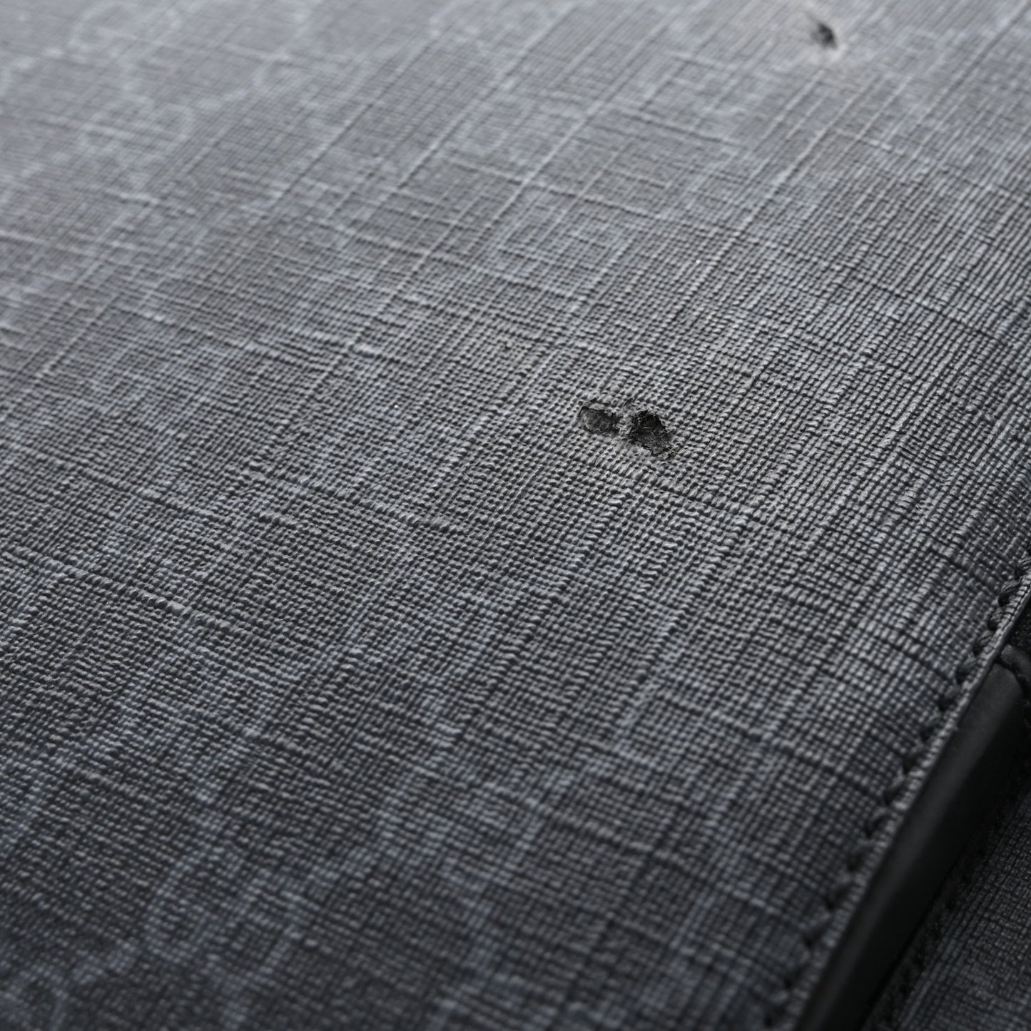 GG Supreme Monogram Gran Turismo Suitcase Black Grey