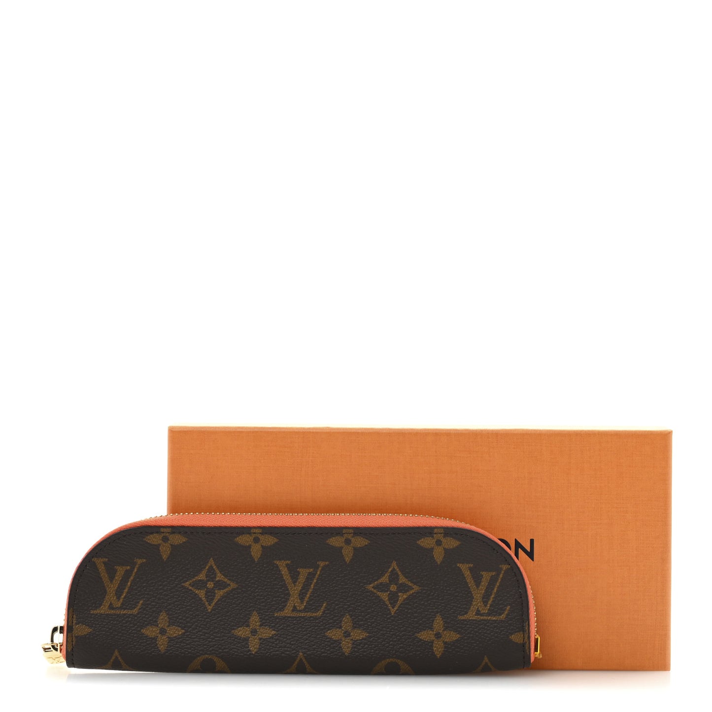 Monogram Charlotte Pencil Pouch Orange