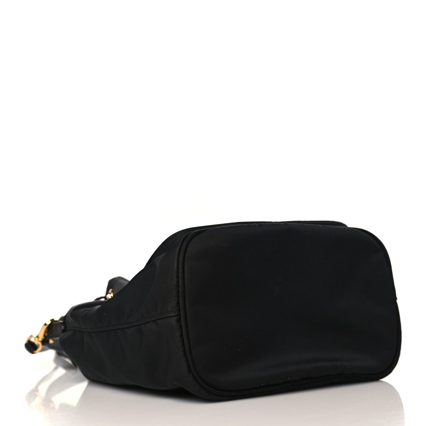 Re-Nylon Duet Drawstring Shoulder Bag Black