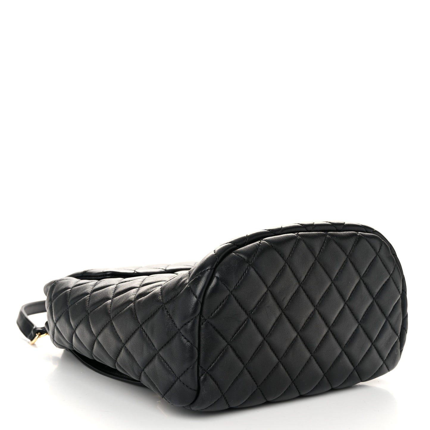 Lambskin Quilted Small Urban Spirit Backpack Black