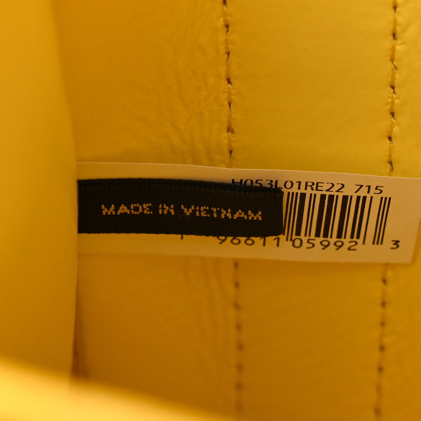 Grained Calfskin Mini The Tote Bag Yellow