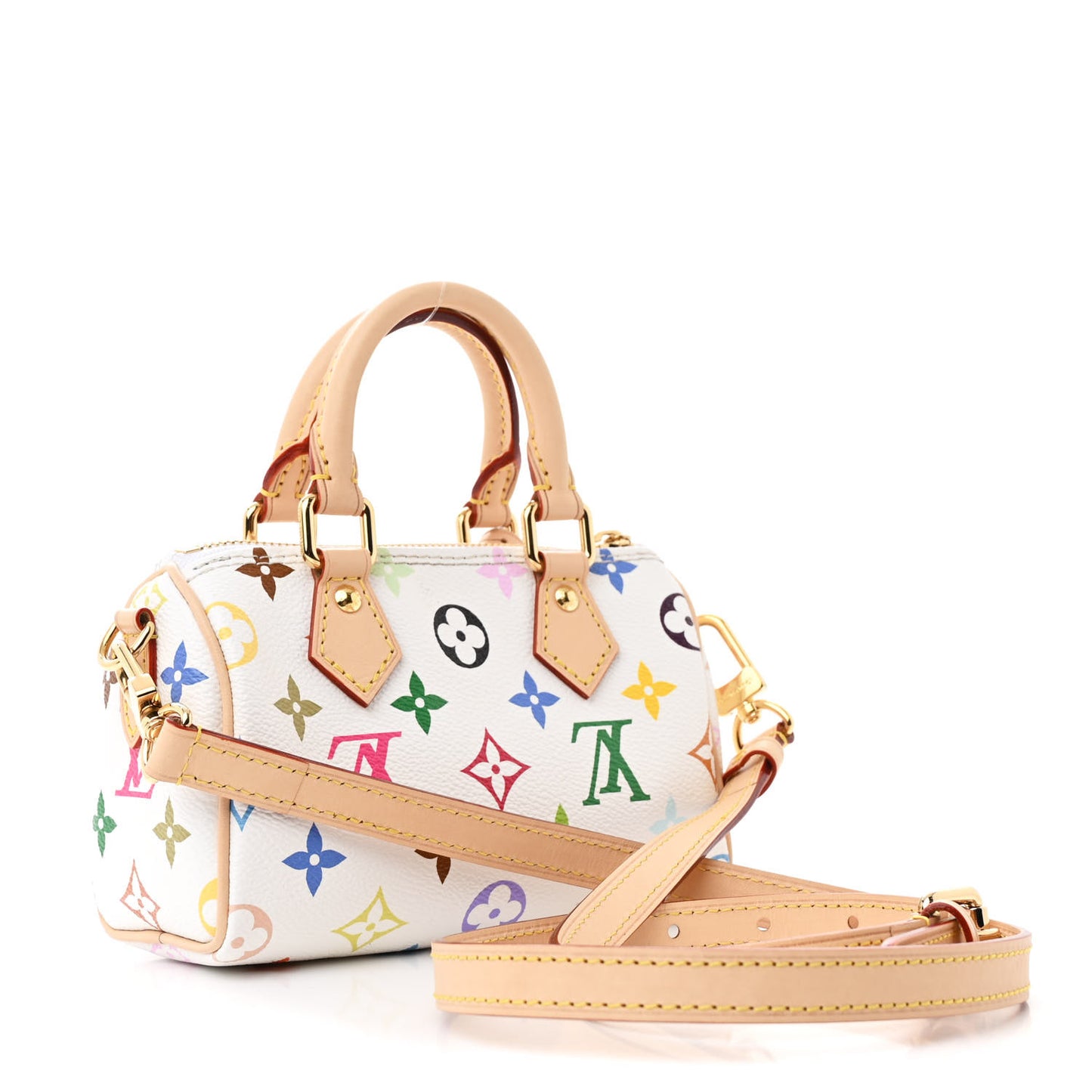 LV X TM Monogram Multicolor Nano Speedy White