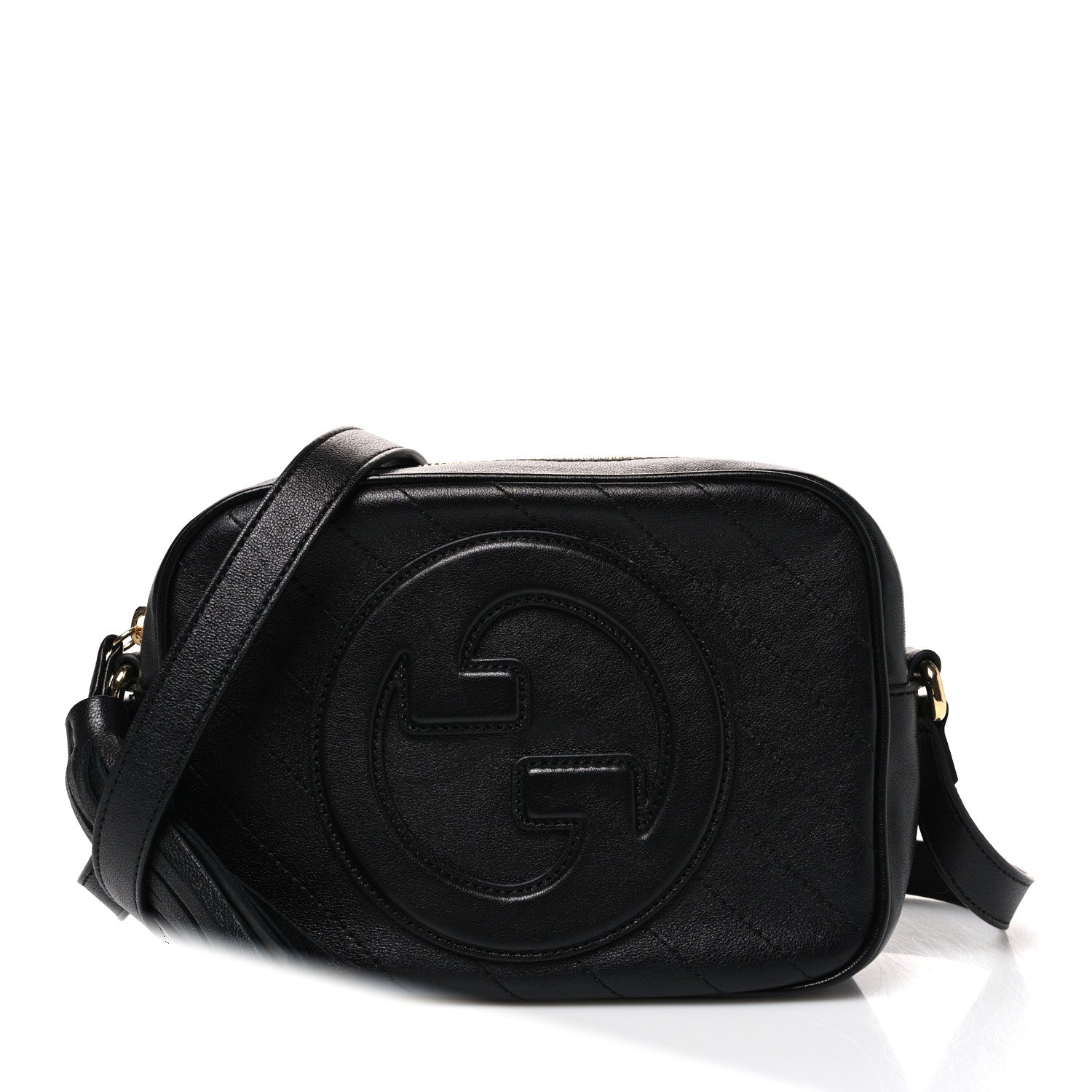 Gucci Sakai Be Green Calfskin Diagonal Stitched Small Blondie