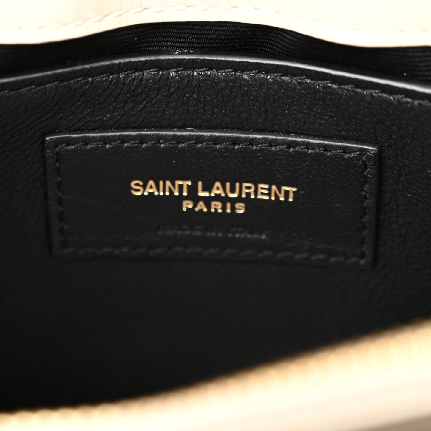 Calfskin Y Quilted Monogram Small Loulou Chain Satchel Crema Soft