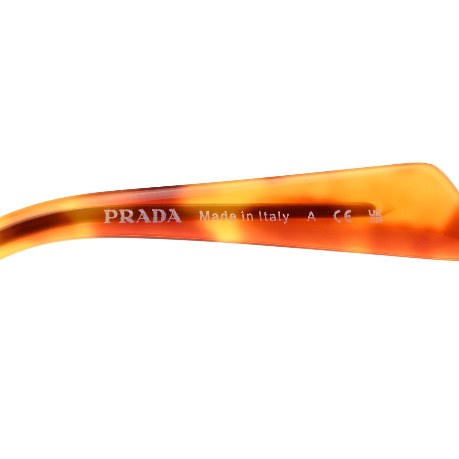 Prada Metal Symbole Triangle Logo Sunglasses SPRA50 Beige 6 of 9