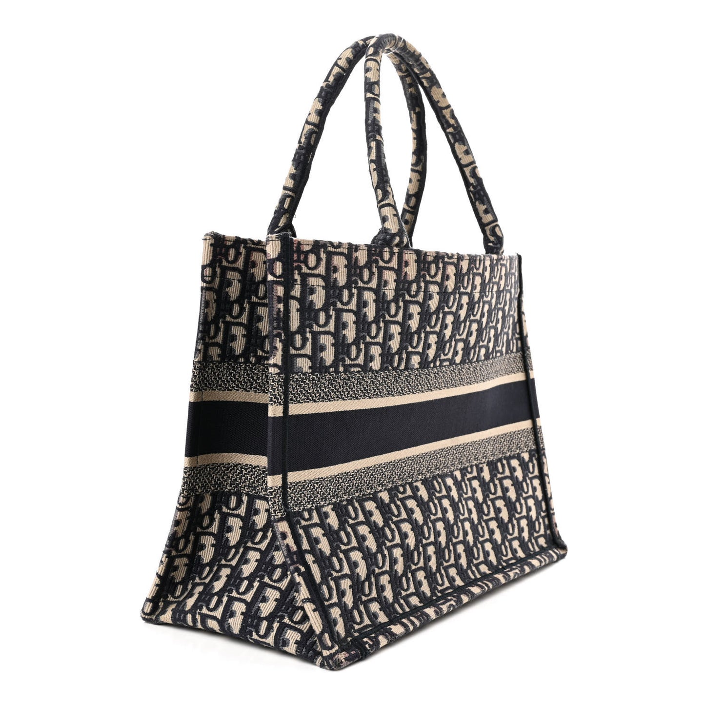Oblique Medium Book Tote Blue Multicolor