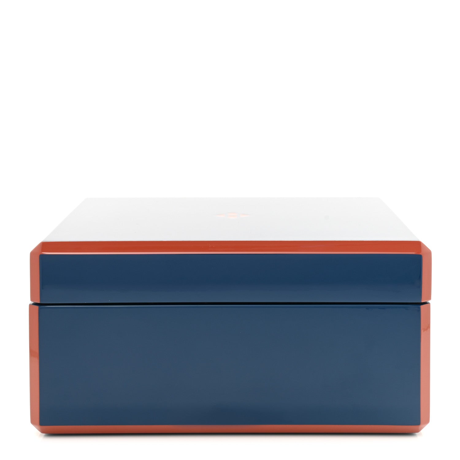 Hermes Lacquered Wood Facettes Watch Box Bleu Biarritz 1068094