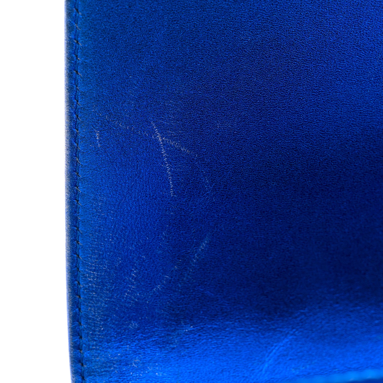 Chanel Metallic Patent Quilted Medium Boy Flap Blue 16 of 17