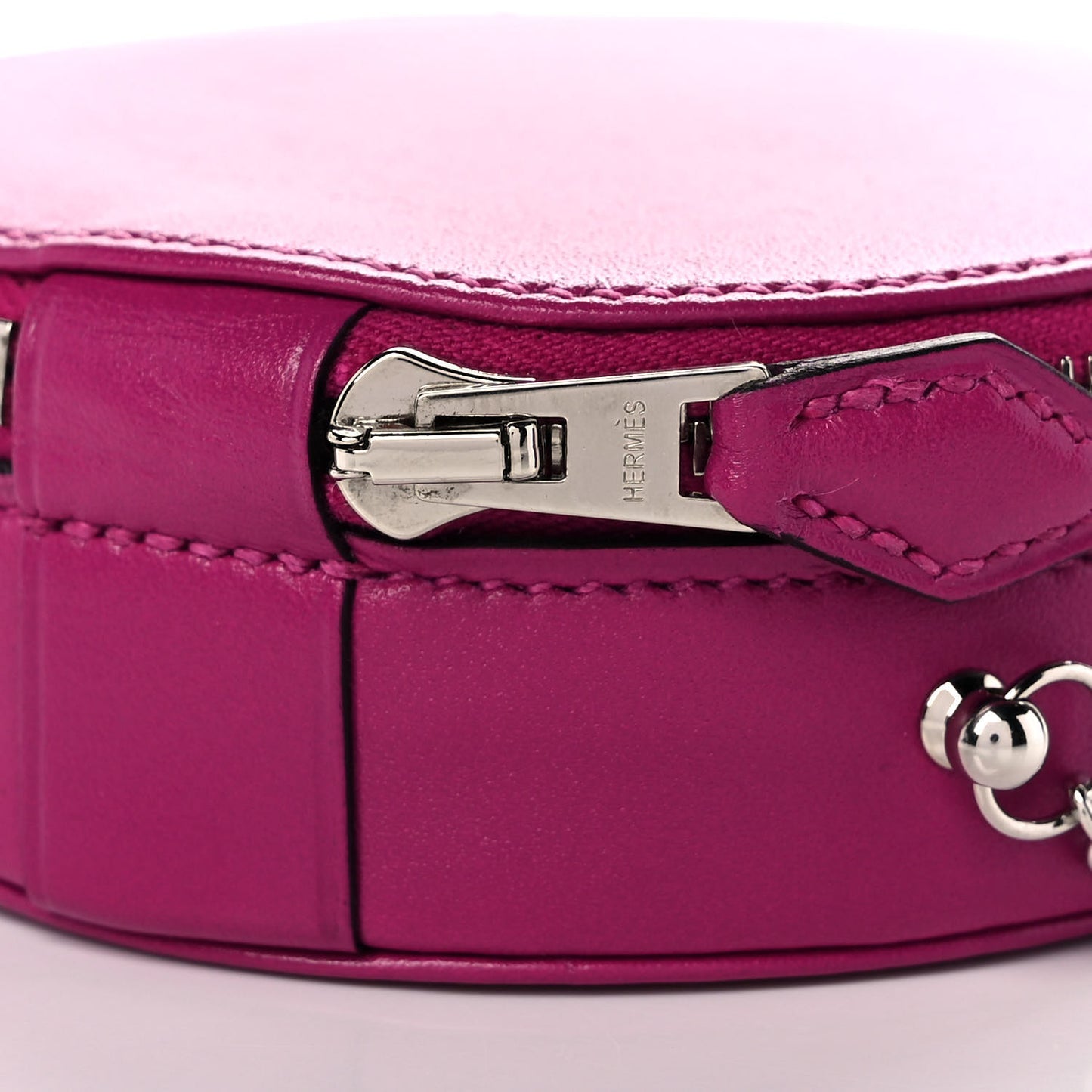 Veau Villandry Micro Rond Rose Pourpre