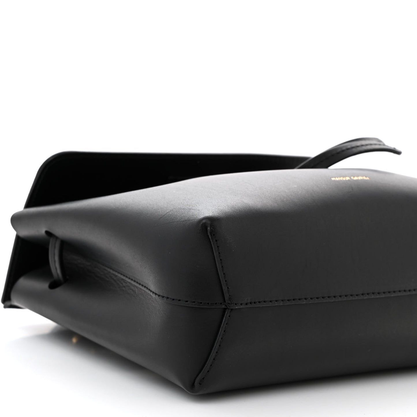 Calfskin Mini Mini Lady Bag Black Flamma