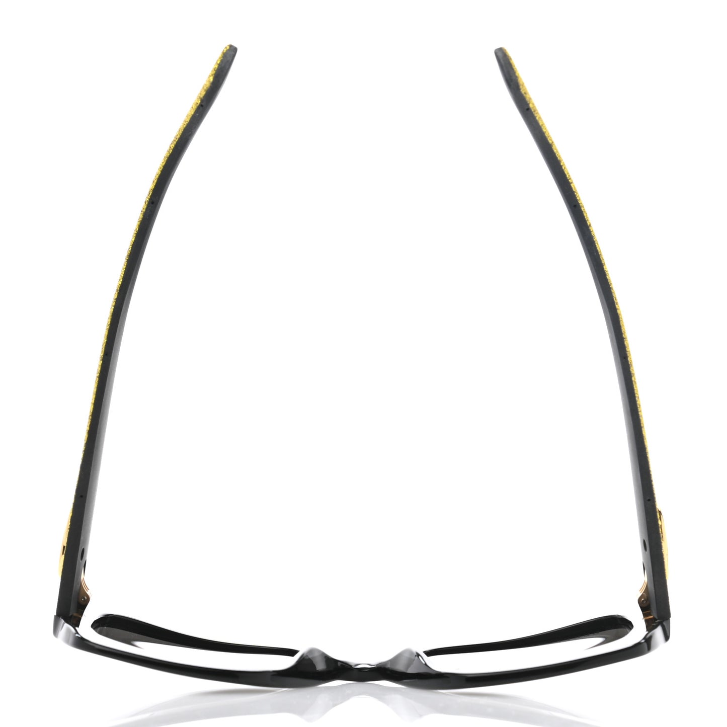 Square Frame GG0102S Sunglasses Glitter Gold