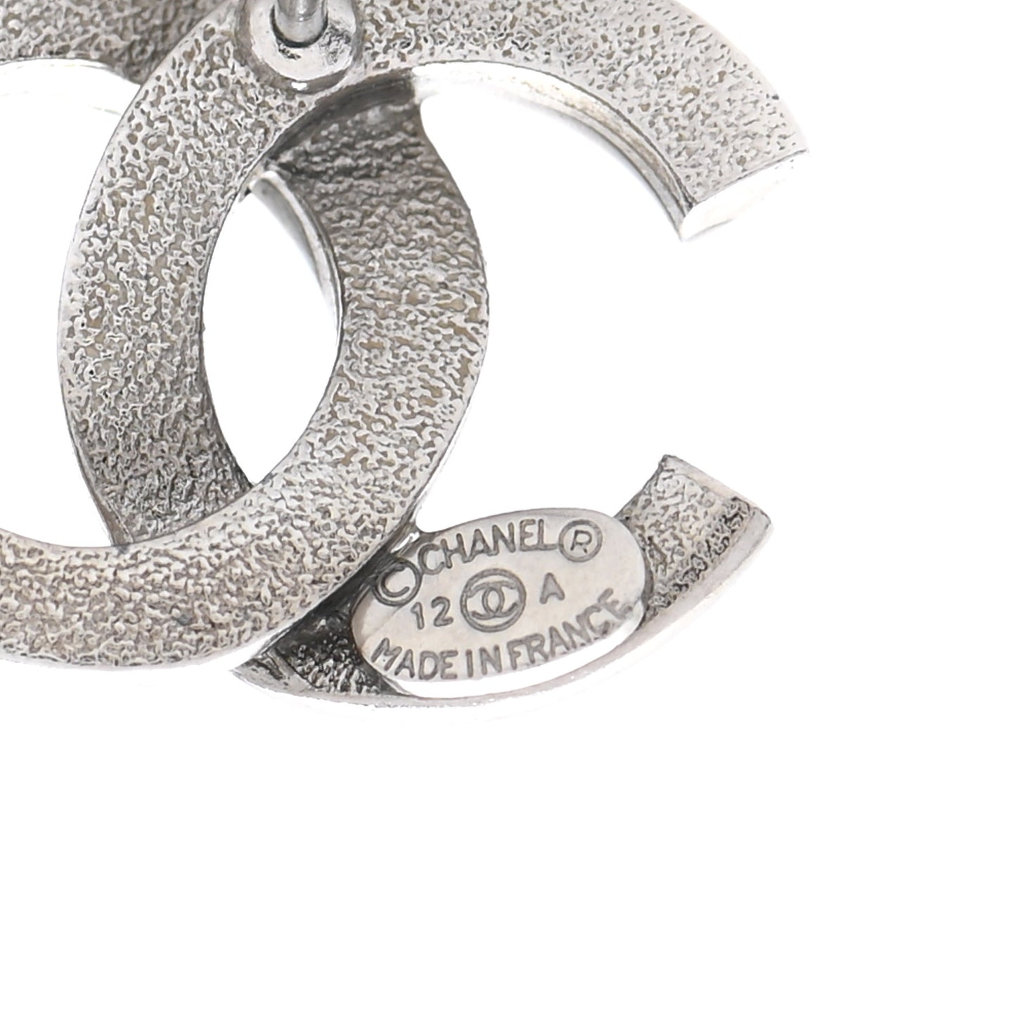 Crystal CC Earrings Silver