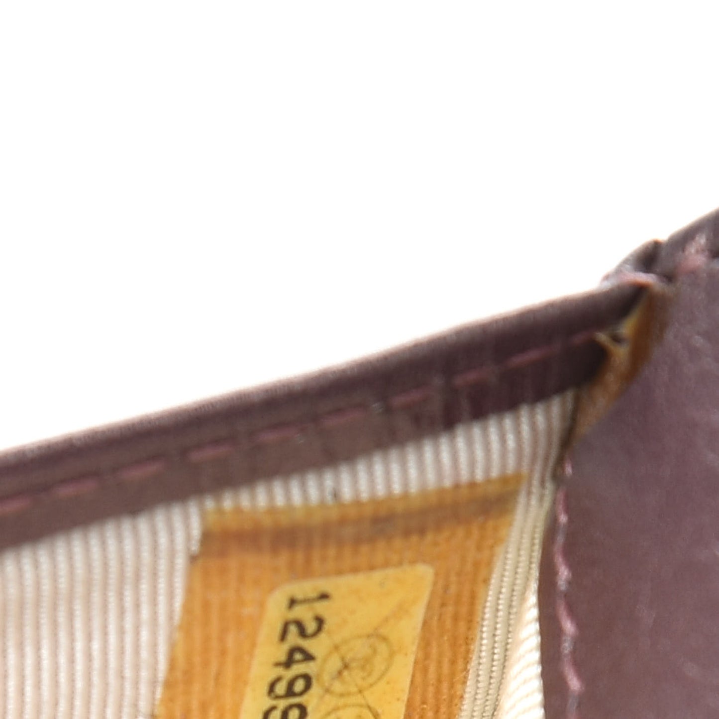 Metallic Aged Calfskin Quilted Reissue Long Flap Wallet Purple