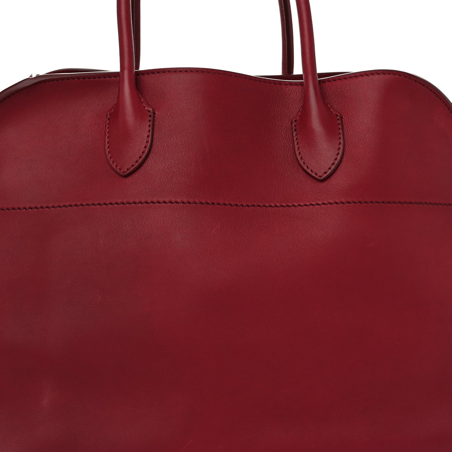 Polished Saddle Calfskin Soft Margaux 15 Amaranto