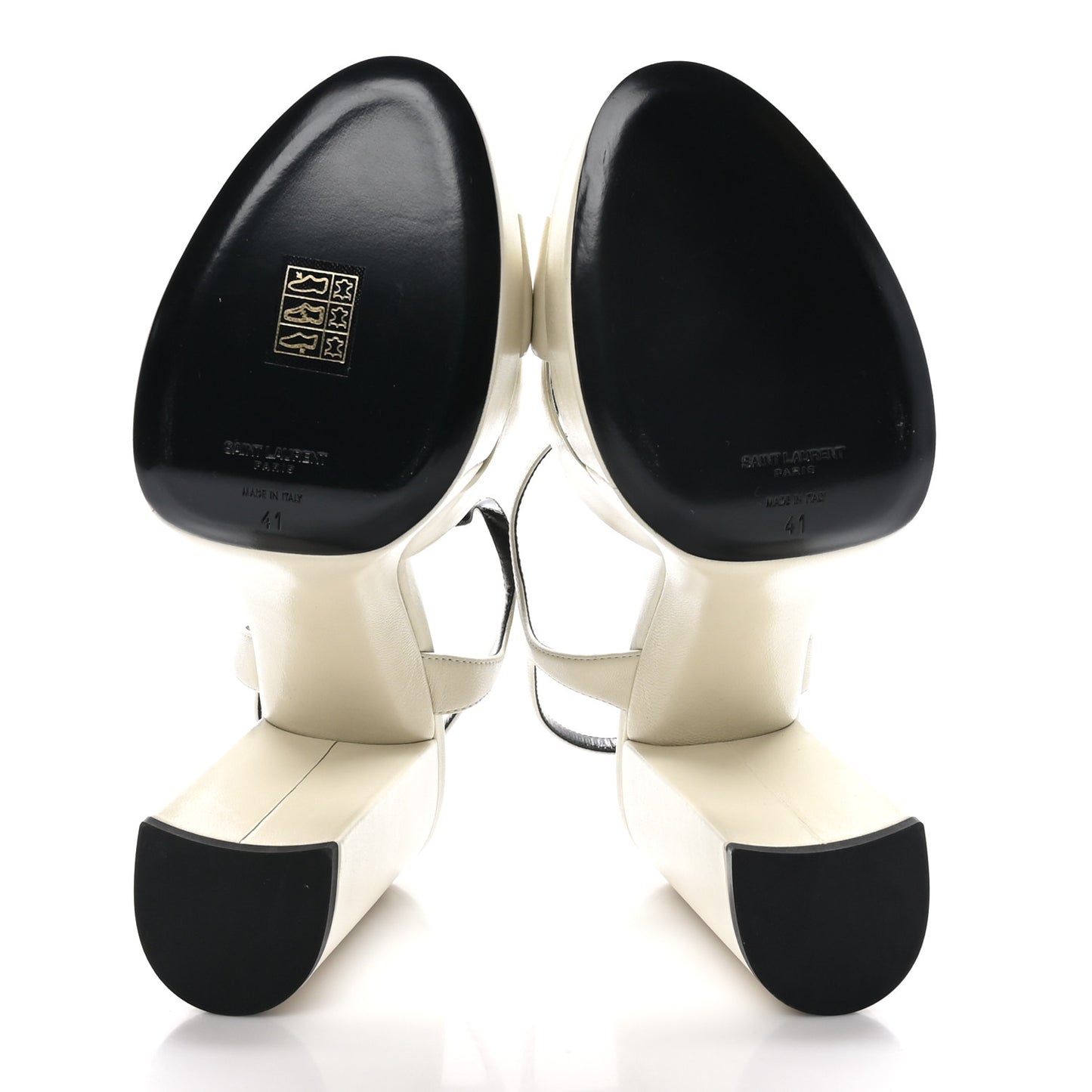 Vendome Bianca 85 Platform Sandals 41 Pearl