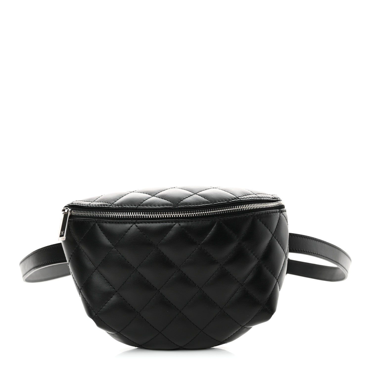 Chanel Calfskin Quilted Waist Belt Bag Black 1 of 14