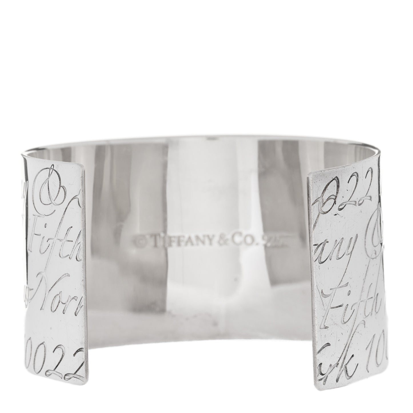 Sterling Silver Wide Notes Cuff Bracelet