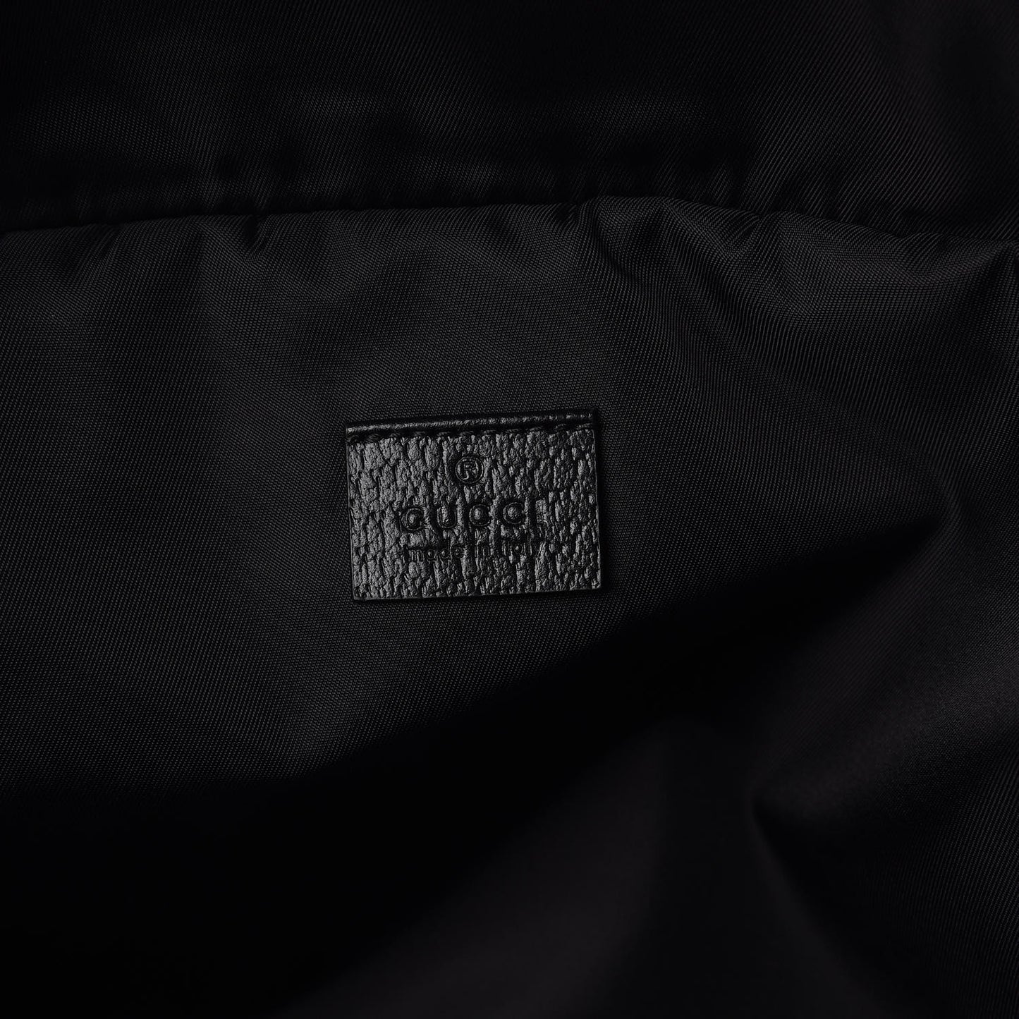 Nylon 80s Logo Patch Belt Bag Black