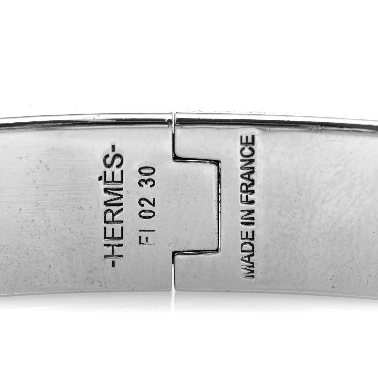 Matte Enamel Narrow Clic Clac HH Bracelet GM Black