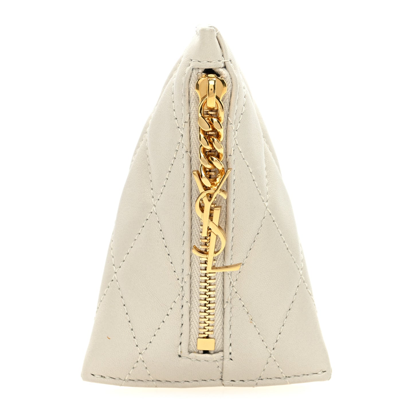 Lambskin Quilted Berlingo Bag Charm Crema Soft