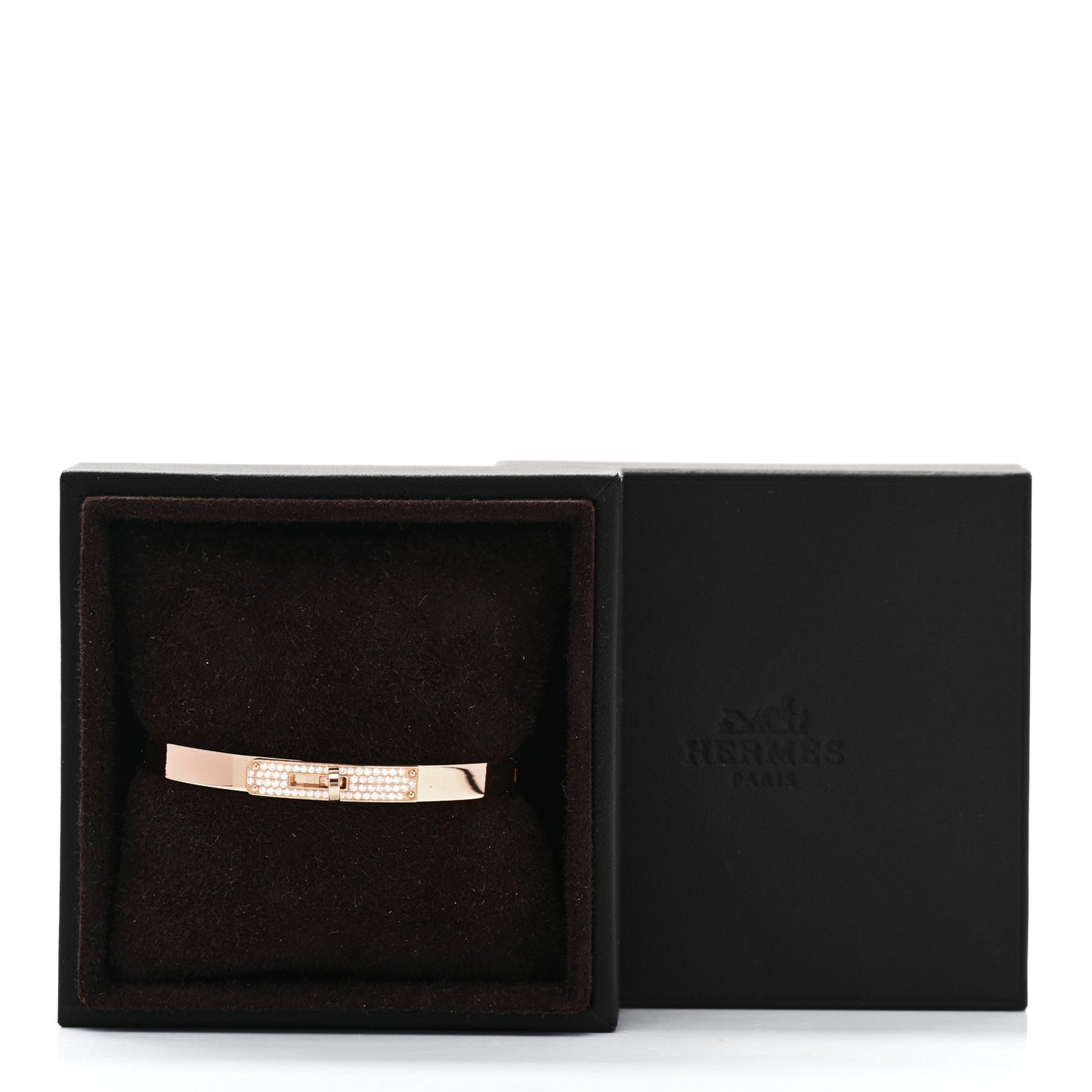 18K Rose Gold Diamond PM Kelly Pave Bracelet SH