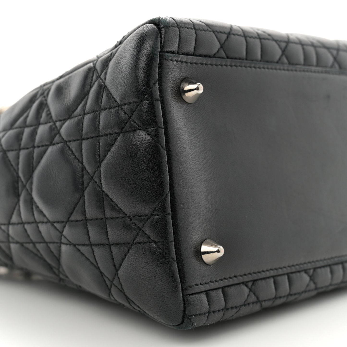Lambskin Cannage Medium Lady Dior Black