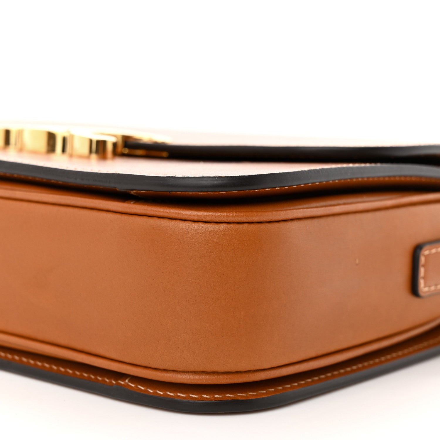 Celine Shiny Calfskin Medium Triomphe Tan 10 of 12