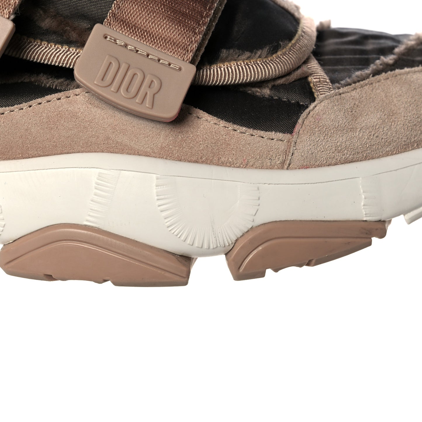 Technical Fabric Nylon Camouflage Womens D-Wander Sneakers 42 Nude