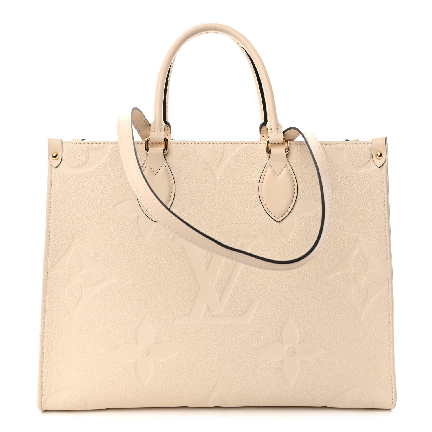 Louis Vuitton Empreinte Monogram Giant Onthego MM Creme 1 of 9