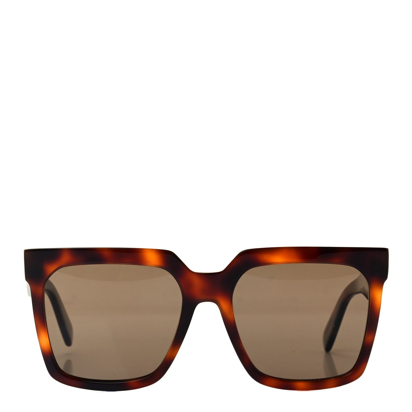 Acetate Polarized Square Sunglasses CL 40055I Red Havana