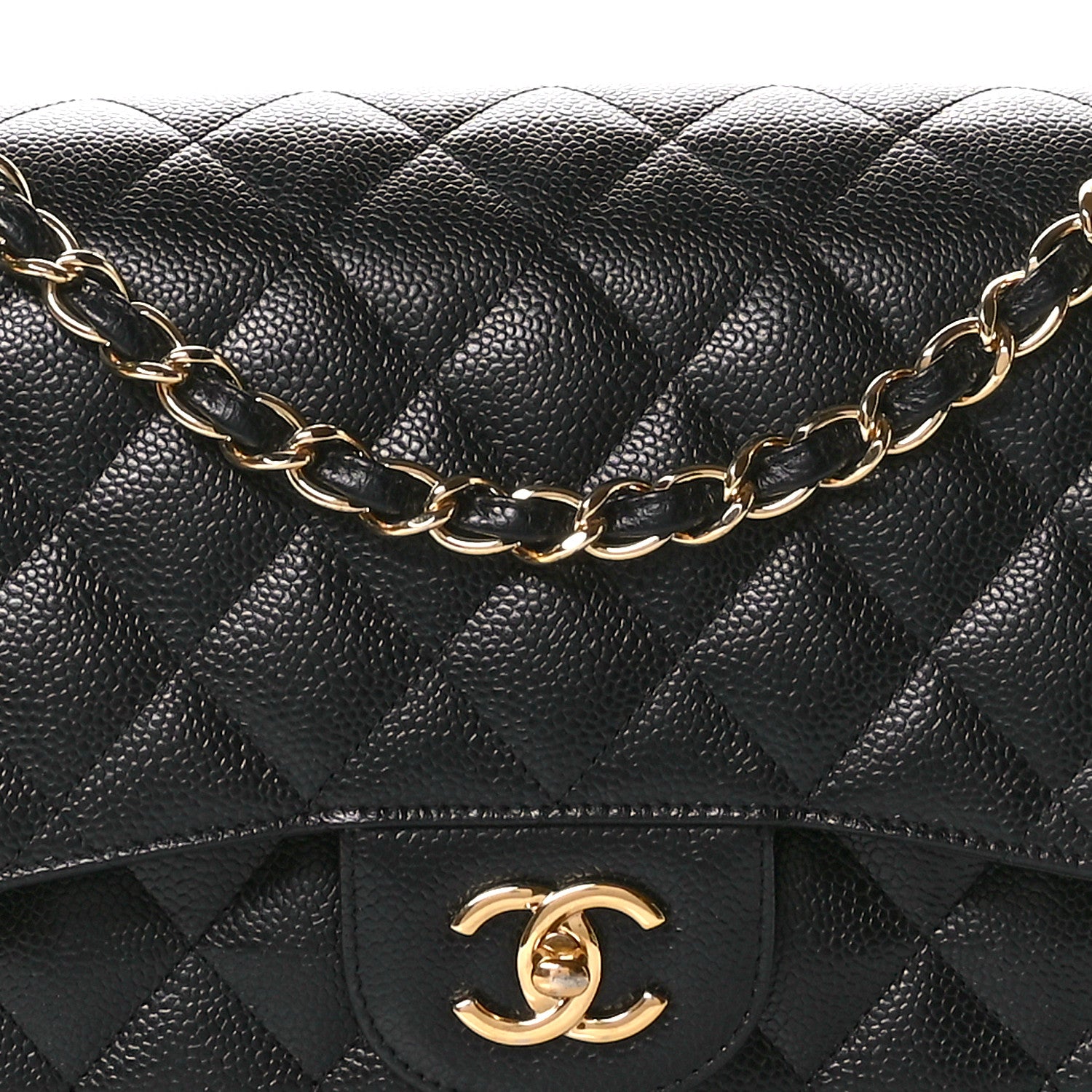Chanel Caviar Quilted Jumbo Double Flap Black 8 of 11